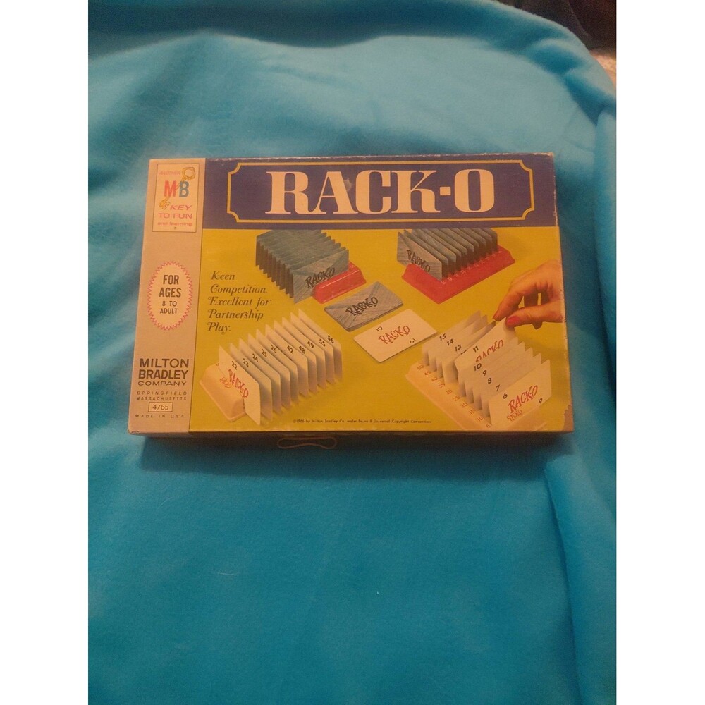 Vintage 1961 RACKO Game Milton Bradley 4765 100% Complete Ages 10 to Adult